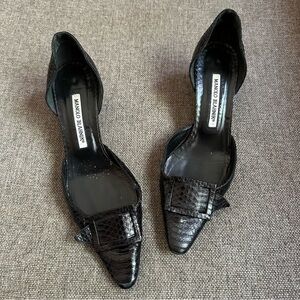 Vintage Manolo Blahnik python heels